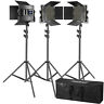 10096321 Neewer Packs Led Video Light Photography Lighting Kit With Stand