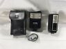 2141367 Konica Minolta Vintage Auto Flash Case Sync Cord Nissin Lot