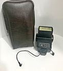 5081197 Vivitar Thyristor Flash Auto With Original Brown Zippered Case