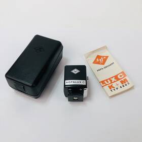 6803 Agfa Vtg Agfalux C Flash Cube Adapter Unit New In Hard Case Camera Nos
