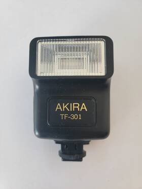 Tf-301 Akira Hot Shoe Camera Flash Unit Vintage Manual Electronic
