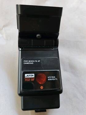 702-af Alfon Auto Focus Ttl Flash For Minolta Af Film Cameras