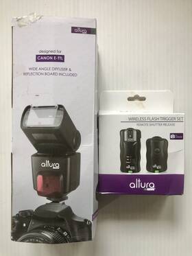 Aps-c001 Altura Photo E-ttl Wide Angle Diffuser Wireless Flash Trigger Set For Canon New In Box