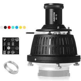 Glimmer-al-16 Ambitful Al-16 Professional Snoot Spotlight Photography 16 Gobo Cards And 8 Color