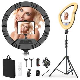 Auriani B0dm5qdzlp 18 Inch Ring Light Tripod Stand For Phone Camera Ipad Selfie Live