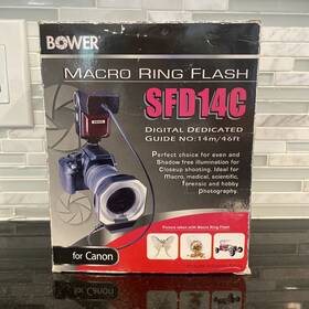 Sfd14n Bower Digital Macro Closeup Ringlight Flash Nikon With Small Issue- Read