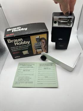 Bk-100 Braun Hobby Bk 100 Automatic Electronic Flash For Kodak Ek4 Ek6 Instant Cameras
