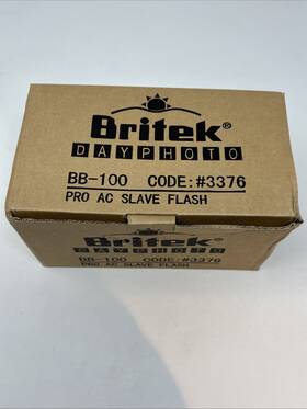 Bb-100 Britek Pair Ac Slave Flash Units Untested / For Parts Or Repair B5