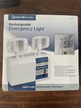 61772 Bunker Hill Security Open Box New Rechargeable Emergency Light With 3.6w Bulb