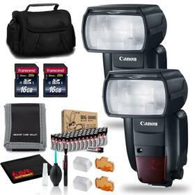 1177c002-1102 Canon Speedlite 600ex Ii-rt Intl Model 2pk With Aa Batteries Bag And More