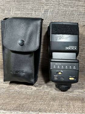 Omo407 Canon 380ex Speedlite E-ttl Flash #510 With Case Vintage Camera Photography