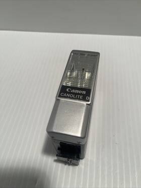 T0518 Canon Canolite D Flashlight Compact With Case Vintage Tested Working L