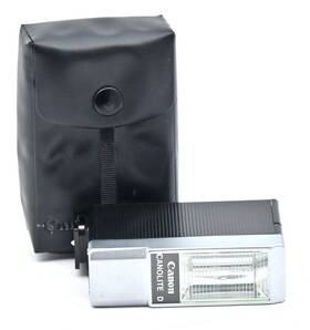 Vg08182501 Canon Used Canolite D Electronic Shoe Mount Film Camera Flash W Case