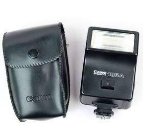 X0602 Canon Speedlite 188a Shoe Mount Flash With Case For A-1 Ae-1 - Tested And Works
