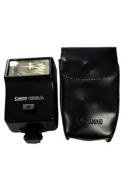 X0703 Canon Mint With Case Speedlite 188a Shoe Mount Flash A-1 Ae-1 From Japan