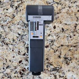 Auto-gs320 Chinon Auto Gs-320 Handle Mount Tilt Hot Shoe Strobe Flash For Film Camera