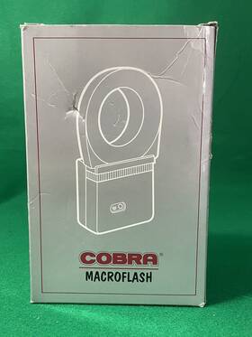 Cobra 024594014323 Macroflash Electronic Ring Light Flash Macro 49mm 52mm 55mm Adapters F
