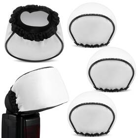 Jyi-colingmill-0545 Colingmill 4 Pcs Universal Soft Mini Flash Bounce Diffuser Cap For Flashgun Speed Light