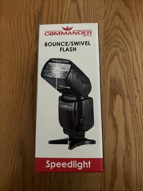 Ttl-613n Commander Optics Bounce/swivel Flash Attachment Nikon/canon Compatible Nib
