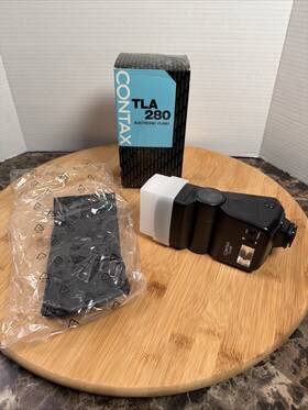 033158 Contax Mint In Box With Case Tla 280 Flash For From Japan