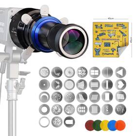 100extend-msb Dfcine Bowens Mount Snoot Conical Photography Studio Lighting Accessory Compatible