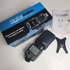 Ex680c Digitalmate Speed Light Power Zoom 18-180mm Ttl Flash Canon Dslr