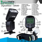 Dm780exflacck6 Digitalmate Speedlight Power Zoom Flash Photo Kit Diffusers 813789287162