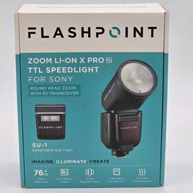 Flashpoint 192223174399 New Zoom Li-on X Pro Sony Digital Camera Flash Su-1