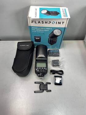 Flashpoint 192223174405 Zoom Li-on X Pro R2 Ttl On-camera Round Speedlight Flash For Nikon