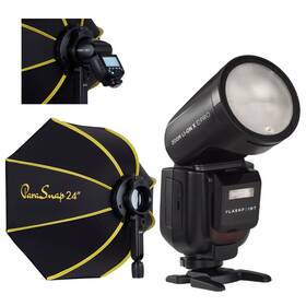 Flashpoint 192223270701 Zoom Li-on X Pro R2 Ttl Flash With Parasnap 24 Inch Softbox For Sony
