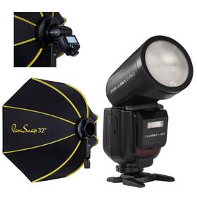 Flashpoint 192223270848 Zoom Li-on X Pro R2 Ttl Flash With Parasnap 32 Inch Softbox For Canon