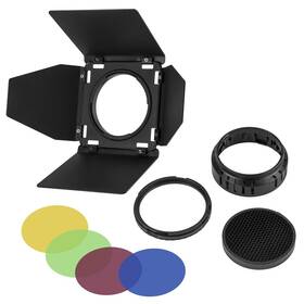Fp-bd-10 Flashpoint Bd-10 Barndoor Kit For The Xplor 300 Pro Monolight