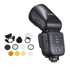 Fp-x100-f Flashpoint X100 Ttl R2 On Camera Flash Round Head Accessory Kit - Fuji