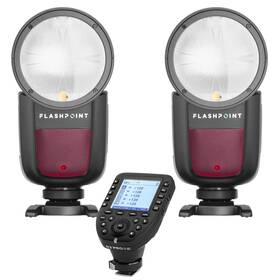Fplfsmzlxpz3 Flashpoint 2-pack Zoom Li-on X R2 Ttl On-camera Round Flash Speedlight For Penta