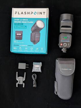 Fplfx100s Flashpoint X100 Ttl R2 On-camera Li-ion Round Head Flash For Sony