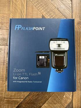 Fpzl2c Flashpoint Zoom Li-on Ttl Shoe Mount Flash For Canon R2 Radio 76m Guide
