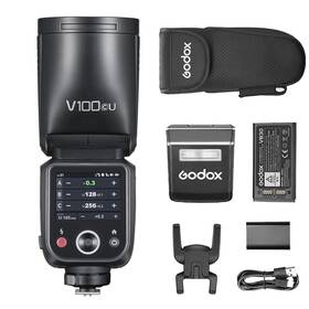 V100-c Godox 198715400618 Flash For Canon Camera Round Head Speedlite Ttl Touch Scr