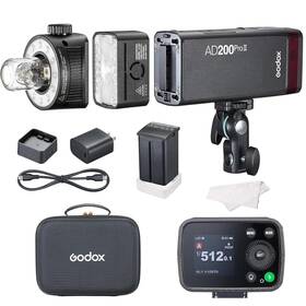200ws Godox 198715795189 Ad200 Pro Ii Flash Strobe Hss Pocket Camera Monolight 5800k Bi-color Tt