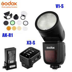 Ak-r1 Godox 619490274459 V1-s 2.4g Ttl Camera Flash Speedlite X3-s Trigger Barndoor For Sony