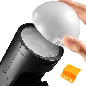 Ak-r11 Godox 744110498479 Diffuser Dome For V1 V1pro V100 Flash Camera Round Head
