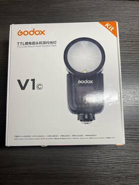 Godox 764823627607 V1-c Camera Flash Speedlight Round Head Wireless 2.4g For Canon Eos Series