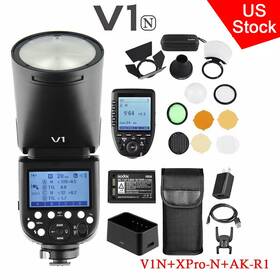 Ak-r1 Godox 772865591107 Us V1-n 2.4g Ttl Hss Camera Flash Speedlite Xpro-n Trigger For Nikon