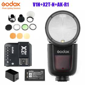 Ak-r1 Godox 772865593644 V1-n 2.4g Ttl Camera Flash Speedlite X2t-n Trigger Barn Door F Nikon