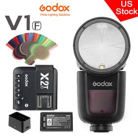 X2t-f Godox 772865593682 Us V1-f 2.4g Ttl Hss Camera Flash Transmitter Trigger Kit For Fuji