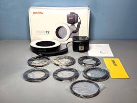 Godox 952344221990 Ring72 Macro Led Ring Light With 49-77mm Lense Diameter Adapter Rings