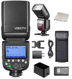 V860iii-c Godox Gd00002 For Canon Camera Flash Speedlight Speedlite Light 76ws 2.4g Ttl Hs