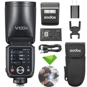 V100-s Godox Gd1539 V100s 100ws Flash For Sony Ttl Speedlight 400 Full Power Flashes 1.7