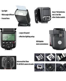 Ge-tt600-gd00 Godox Us Tt600 2.4g Hss Wireless Flash Speedlite For Canon Nikon Fuji Camera