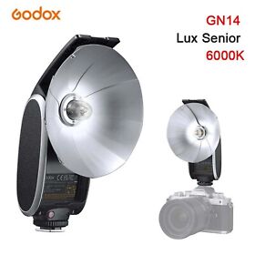 Gn14 Godox Lux Senior Flash 6000k 200k 7 Level Speedlite Trigger For Sony Fuji