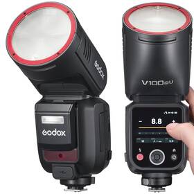 Inus-c-0709061 Godox V100-c Usa Version Flash For Canon V100-cu Touchscreen Speedlite With 100ws